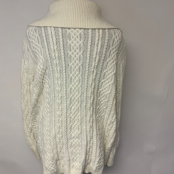 Talbots Sweater Fisherman Knit Cardigan Classic Button Up Chunky Womens SZ 3X - Picture 3 of 8